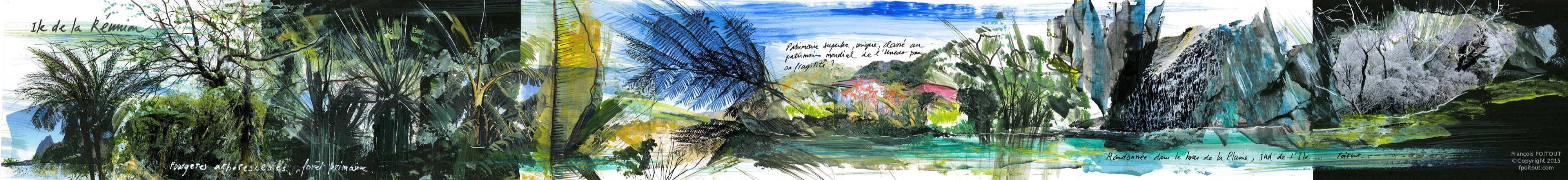 Île de la Réunion b — Carnets, carnets de voyage de François Poitout