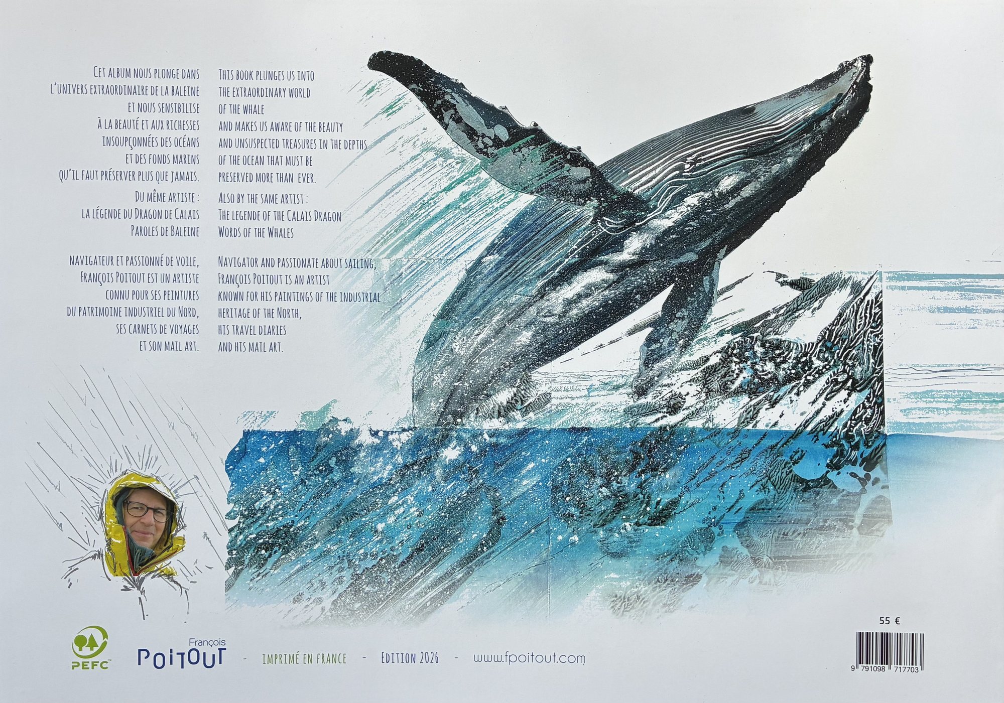 Ocean Stories — back cover — Ocean Stories — Histoires d’Océan, illustrated books by François Poitout