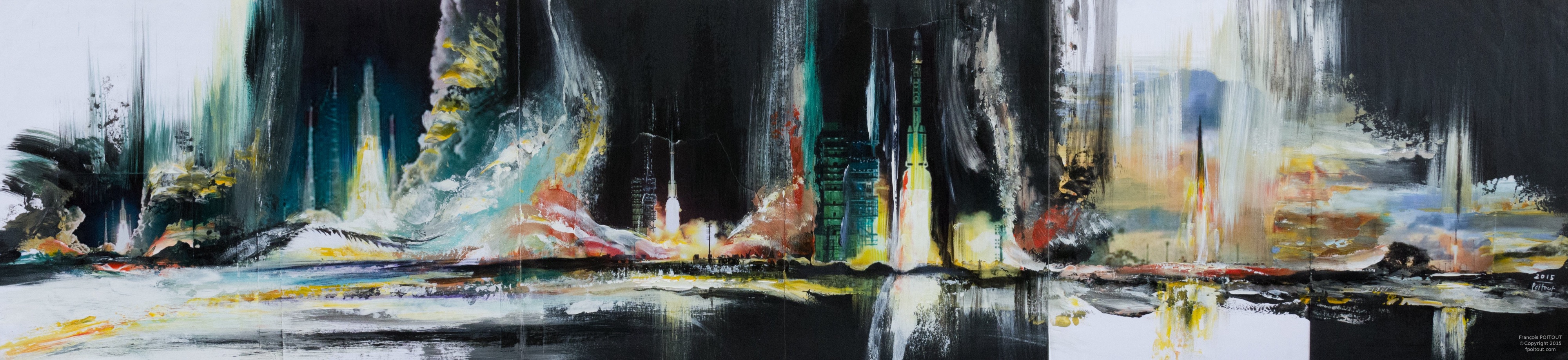 Guyane n°2 — Guyane, entre terre et ciel, peinture de François Poitout