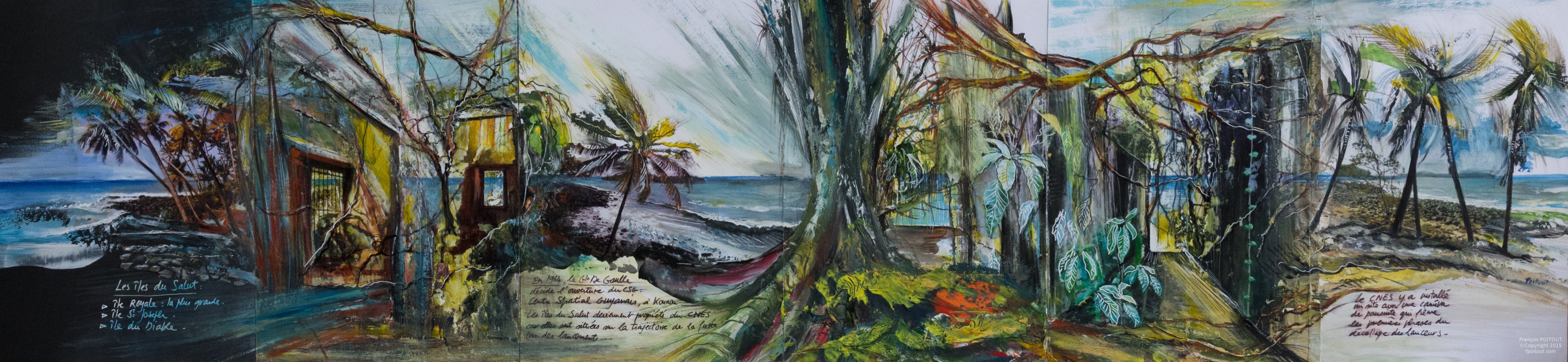 Guyane n°3 — Guyane, entre terre et ciel, peinture de François Poitout