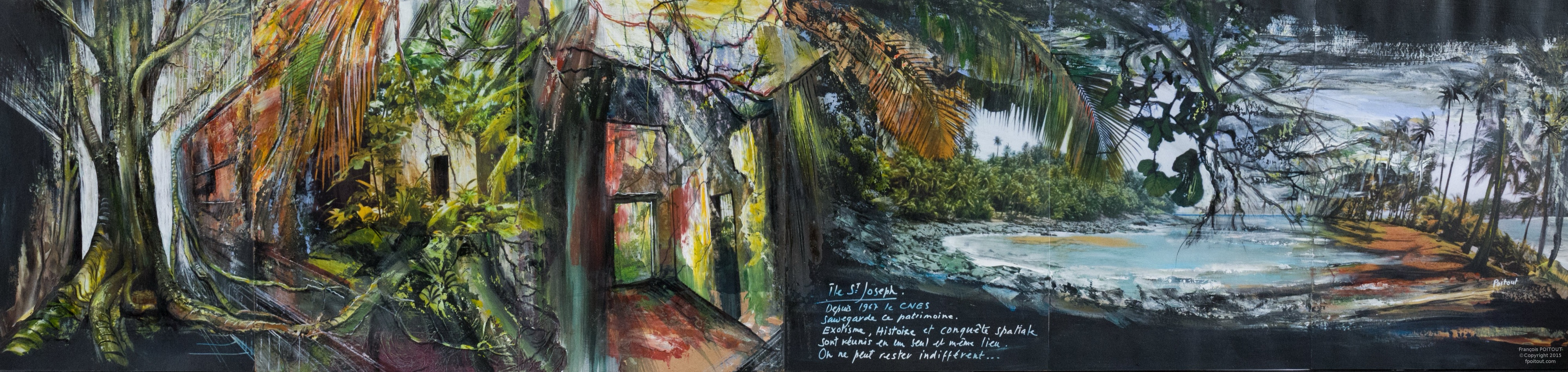 Guyane n°4 — Guyane, entre terre et ciel, peinture de François Poitout