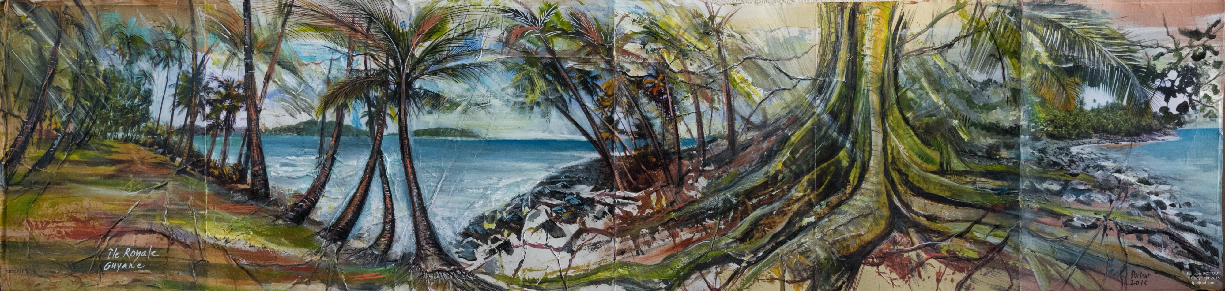 Guyane n°7 — Guyane, entre terre et ciel, peinture de François Poitout