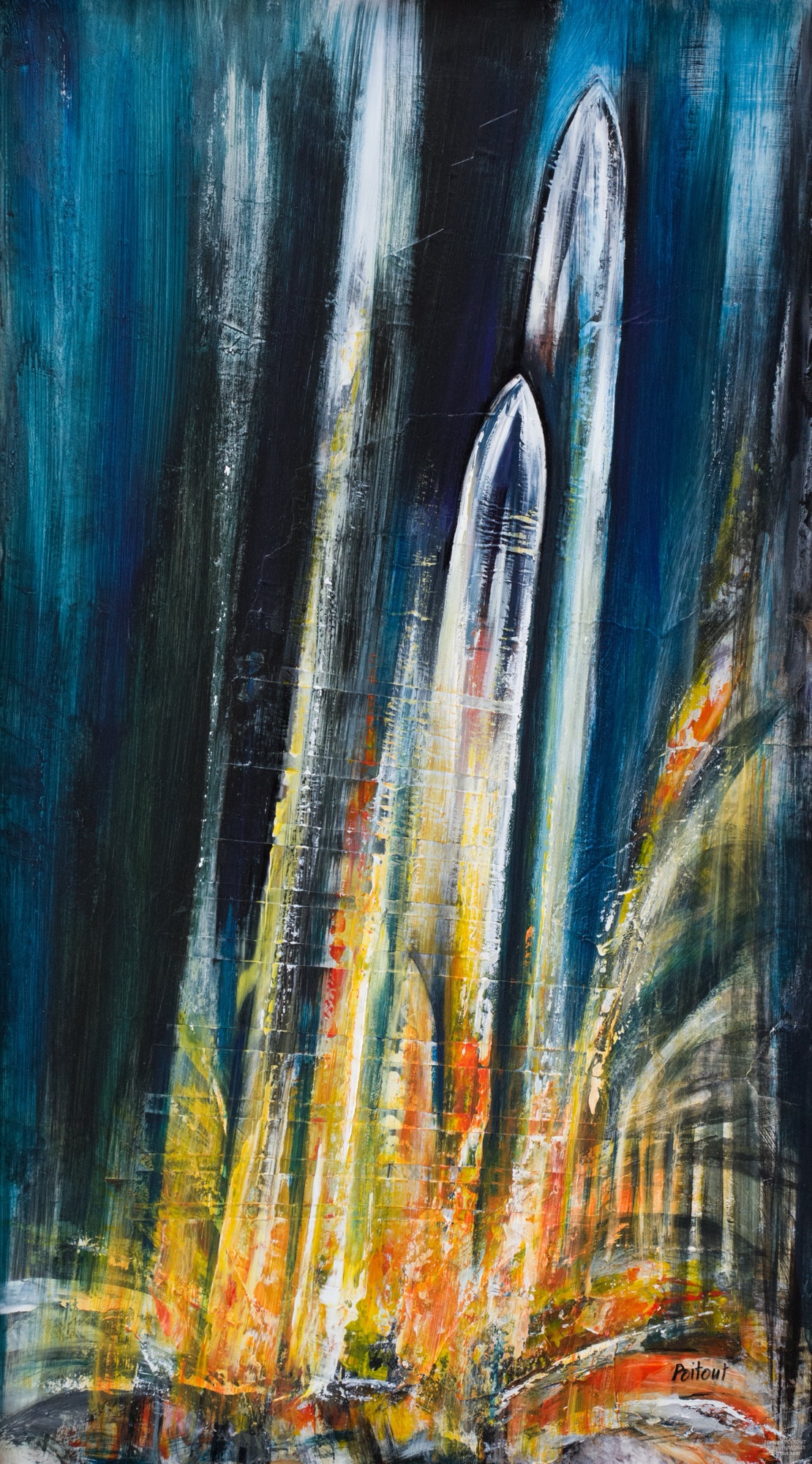 Guyane n°9 — Guyane, entre terre et ciel, peinture de François Poitout